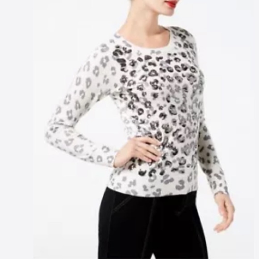 International Concepts INC 0X Sweater Sequin Top